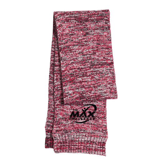 Embroidered Knit Winter Scarf